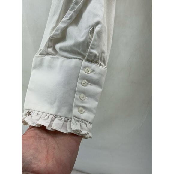 Loren 2X women’s cream Vintage button up top - Picture 4 of 12